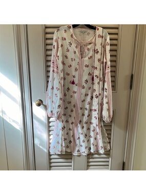 D’ascoli Cotton balloon sleeve dress size M